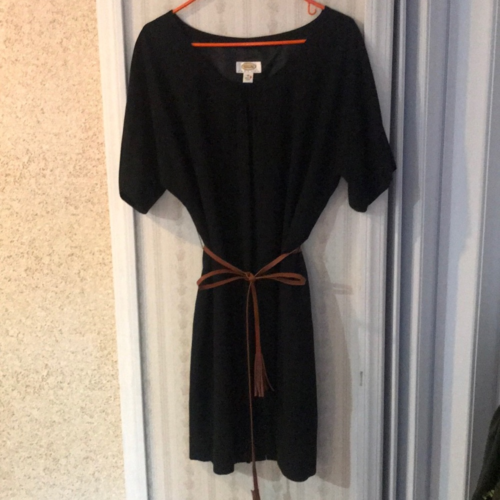 Talbots's black dress.